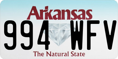 AR license plate 994WFV