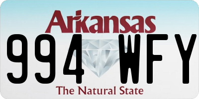 AR license plate 994WFY