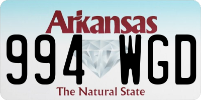 AR license plate 994WGD