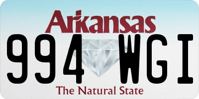 AR license plate 994WGI