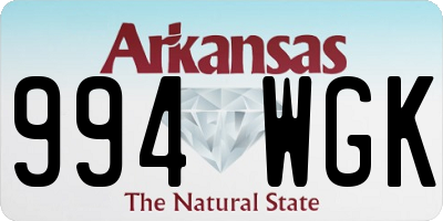 AR license plate 994WGK