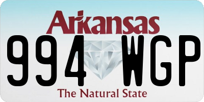 AR license plate 994WGP