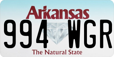 AR license plate 994WGR