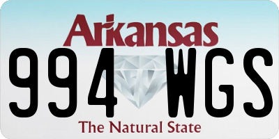 AR license plate 994WGS
