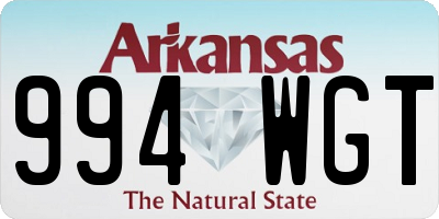 AR license plate 994WGT