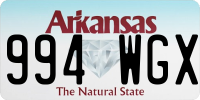 AR license plate 994WGX