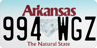 AR license plate 994WGZ