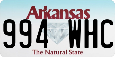 AR license plate 994WHC