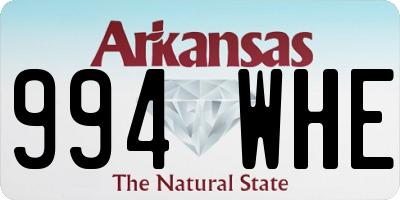 AR license plate 994WHE