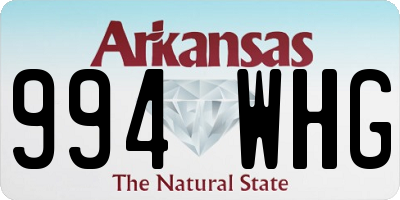 AR license plate 994WHG