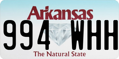 AR license plate 994WHH