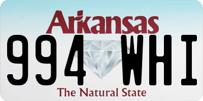 AR license plate 994WHI