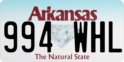 AR license plate 994WHL
