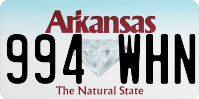 AR license plate 994WHN