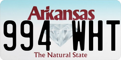 AR license plate 994WHT