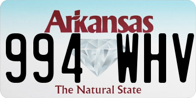 AR license plate 994WHV