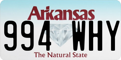 AR license plate 994WHY