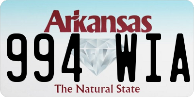 AR license plate 994WIA