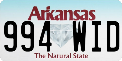 AR license plate 994WID