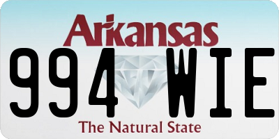 AR license plate 994WIE
