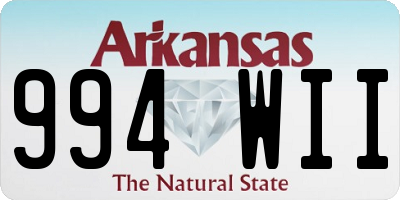 AR license plate 994WII