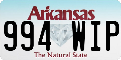 AR license plate 994WIP