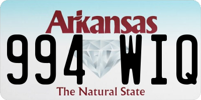AR license plate 994WIQ
