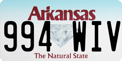AR license plate 994WIV