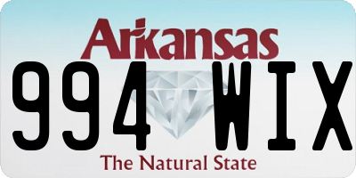 AR license plate 994WIX