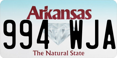 AR license plate 994WJA