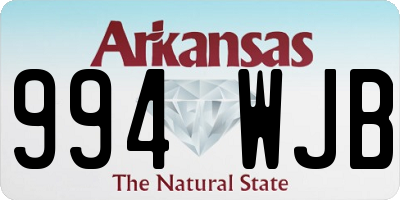 AR license plate 994WJB