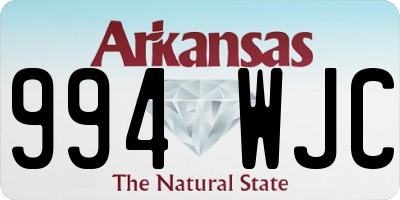 AR license plate 994WJC