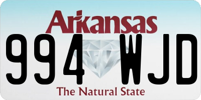 AR license plate 994WJD