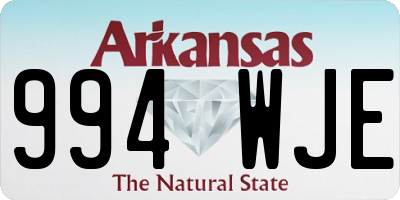 AR license plate 994WJE