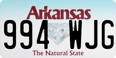 AR license plate 994WJG