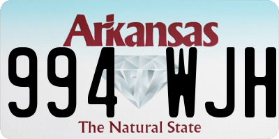AR license plate 994WJH