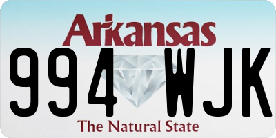AR license plate 994WJK