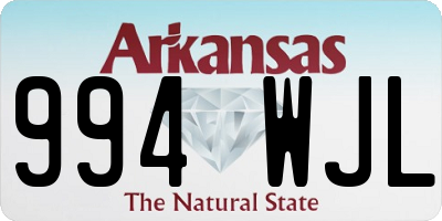 AR license plate 994WJL