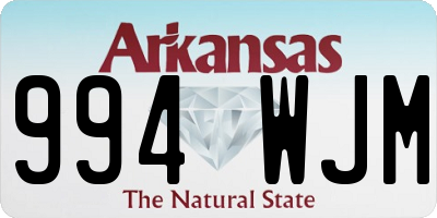 AR license plate 994WJM