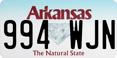 AR license plate 994WJN