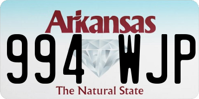 AR license plate 994WJP