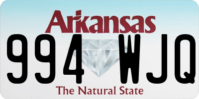 AR license plate 994WJQ