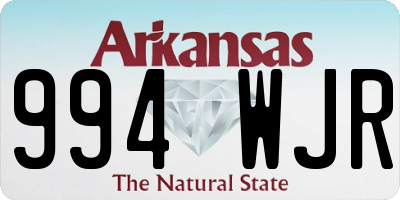 AR license plate 994WJR