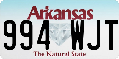AR license plate 994WJT