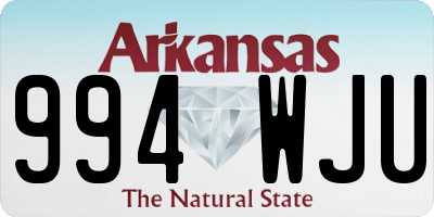 AR license plate 994WJU