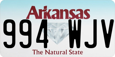 AR license plate 994WJV