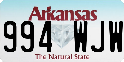 AR license plate 994WJW
