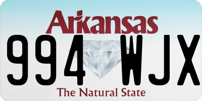 AR license plate 994WJX