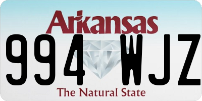 AR license plate 994WJZ