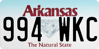 AR license plate 994WKC